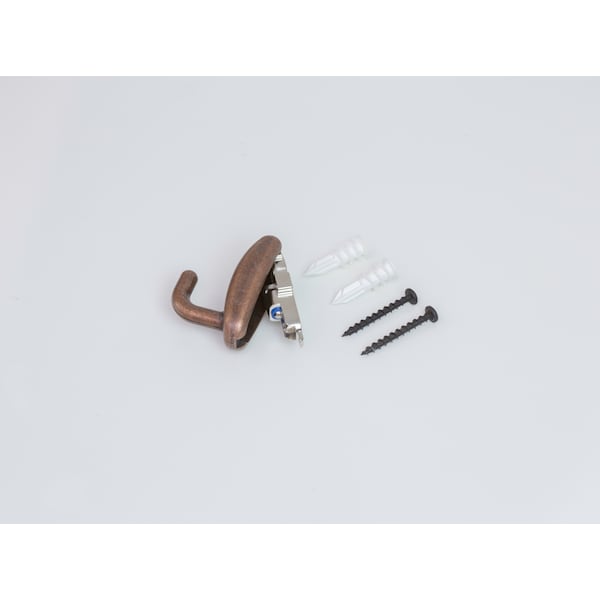 Hangman Snap Hook Modern Wall Hook w/ Hidden Hardware Oiled Bronze Holds 50 lbs Hardware included SH-OB - main